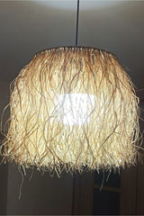 Straw Tasseled Chandelier Raffia Bohemian Chandelier - Swordslife