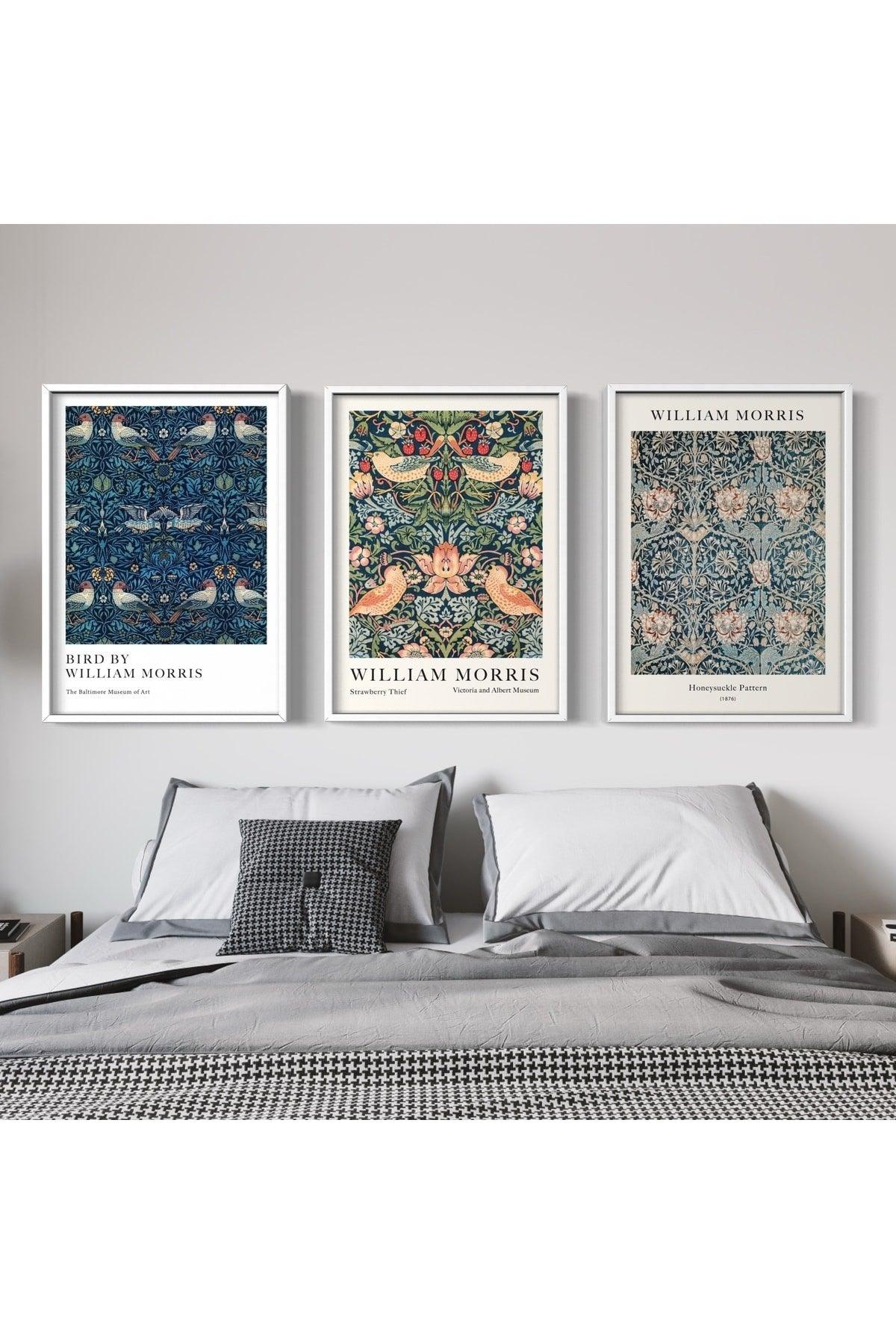 William Morris 3 Piece Unframed Poster Set, Modern Painting Poster, Wall Decoration - Swordslife