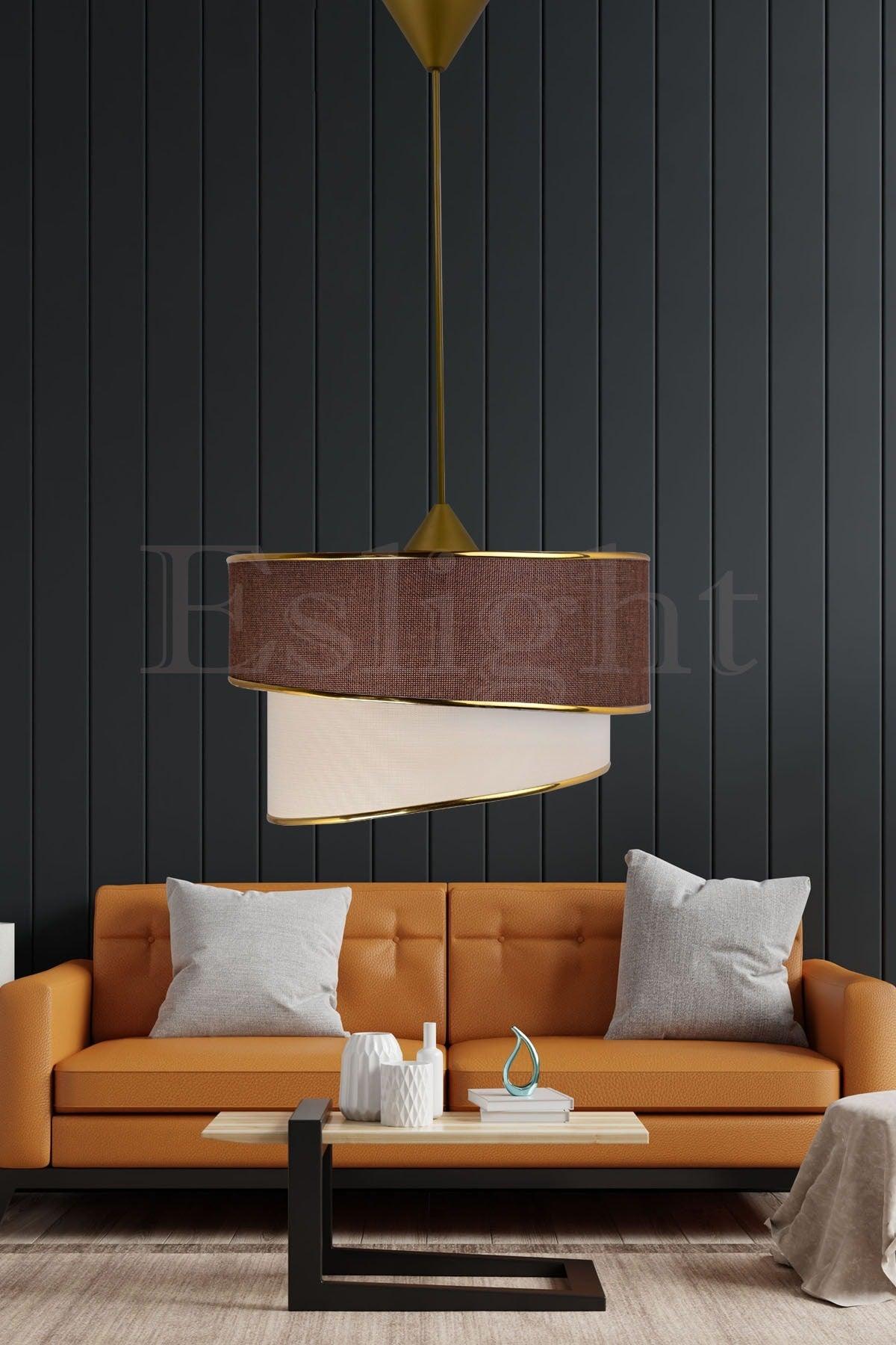 Ruzgar Modern Single Pendant Lamp Dark Brown Chandelier R.89kk - Swordslife