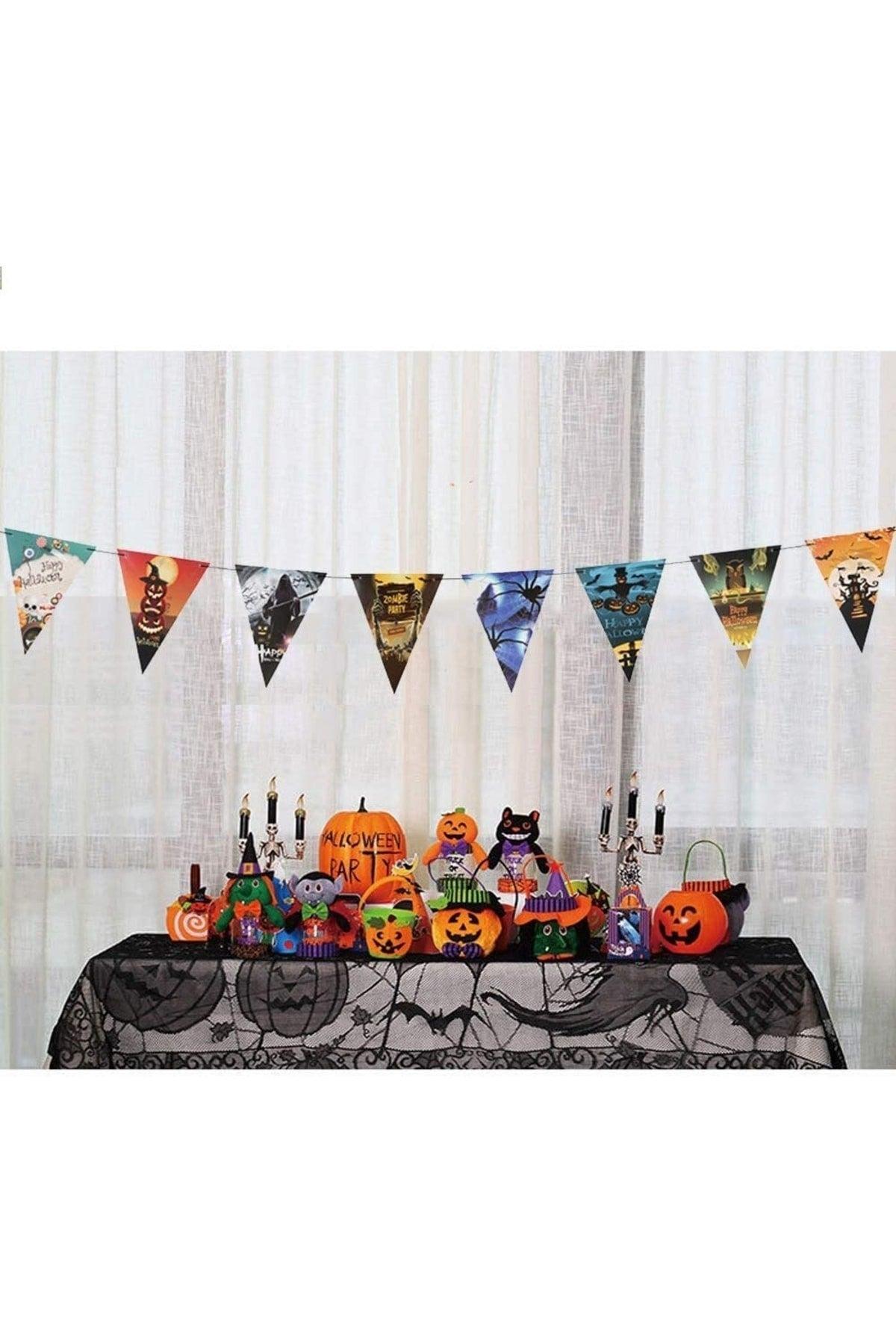 Halloween Halloween Pennant Flag Banner Ornament 8 Pcs 3 Meter - Swordslife