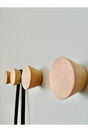 Wooden 4 Pcs Cone Wall Hanger Modern Scandinavian Style Coat Rack Hanger Natural - Swordslife