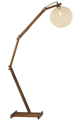 Wood C Floor Lamp Cream - Swordslife