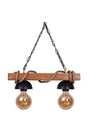 Wooden Chandelier 2 Li Rope Chandelier Rustic - Swordslife