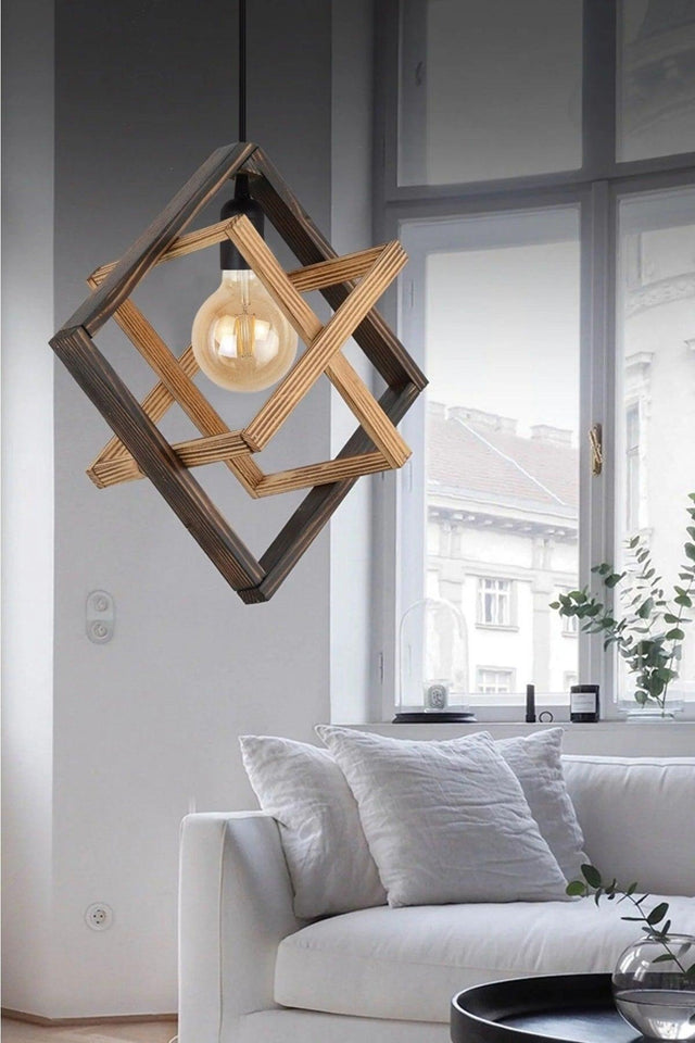 Wooden Chandelier Natural Wooden Chandelier - Swordslife