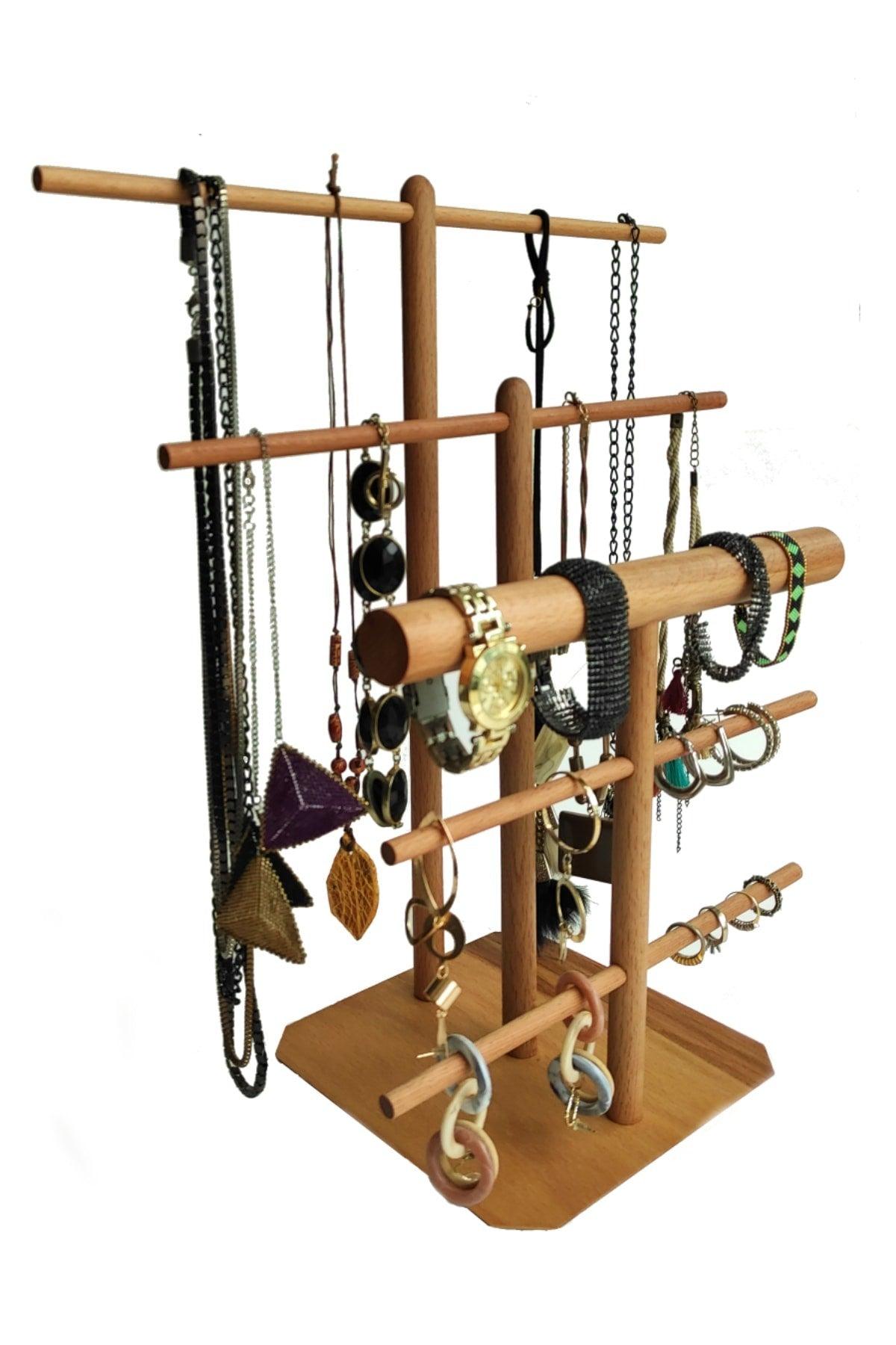 Wooden Jewelry Hanger Organizer 45 cm - Swordslife