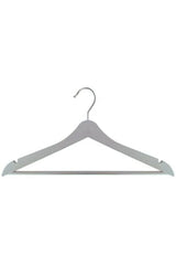 Wooden Look Clothes Hanger White Hanger