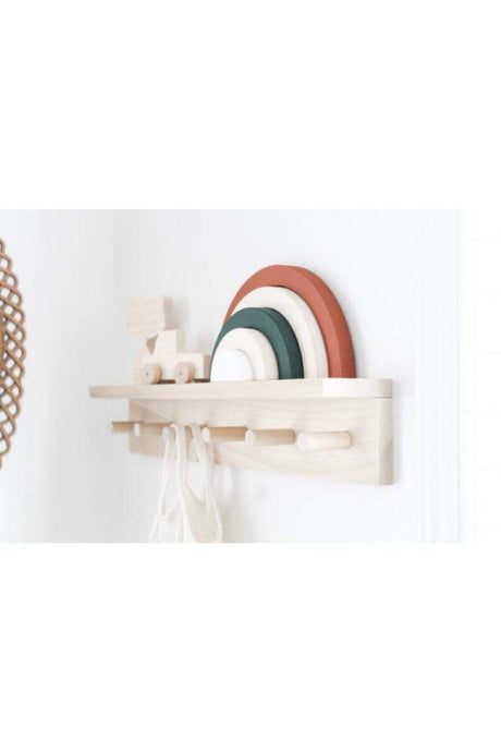 Wooden Shelf Wall Hanger Montessori Hanger - Swordslife