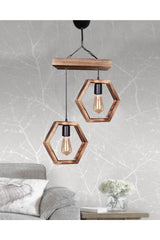 Wooden Pendant Chandelier 2 Pcs - Swordslife