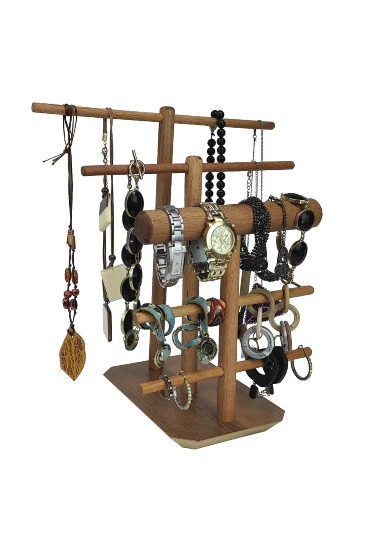 Wooden Jewelry Hanger 35 Cm Jewelry Stand. Necklace Bracelet Strap Jewelry Organizer Organizer - Swordslife