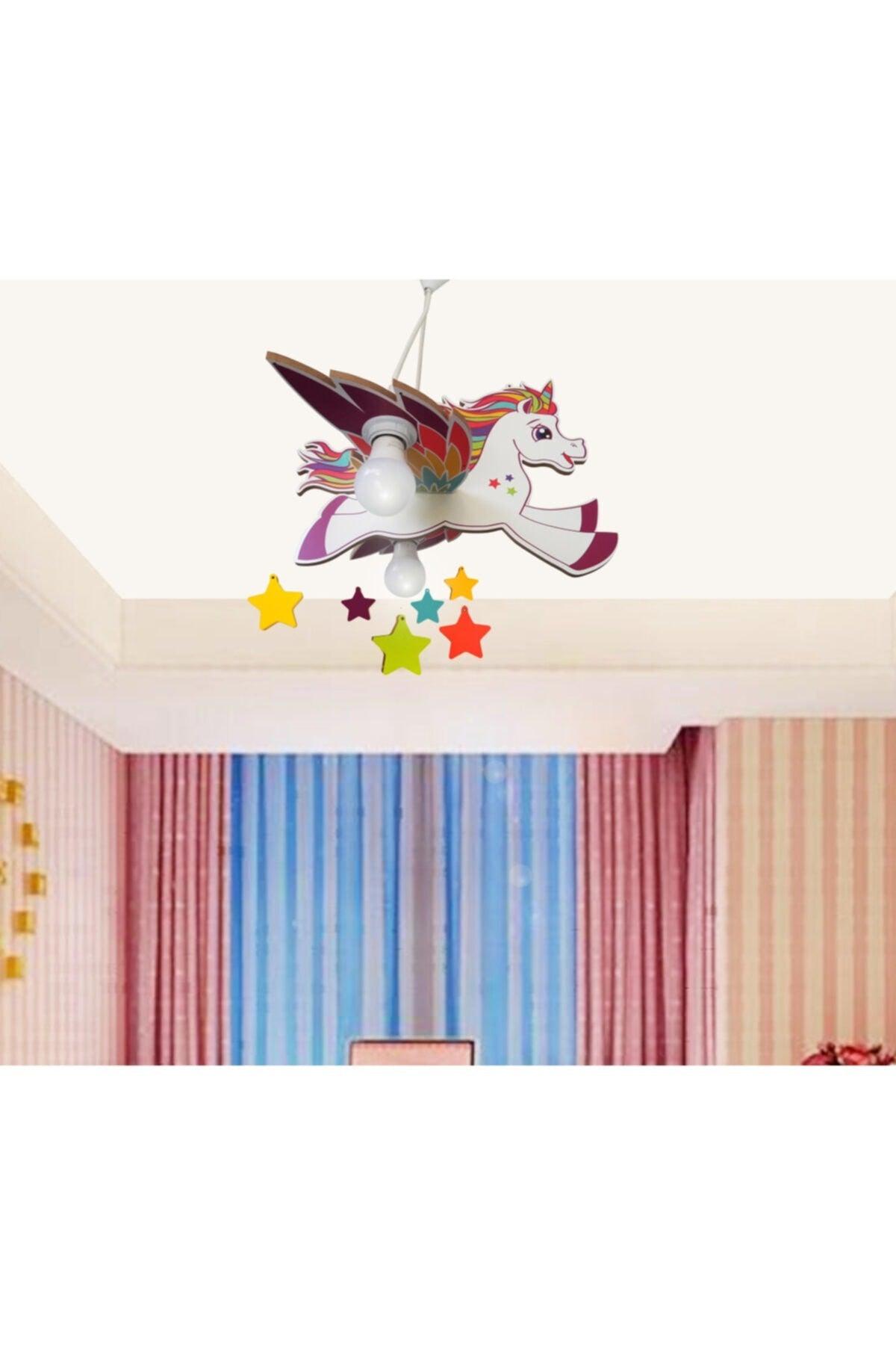 Wooden Unicorn 2 Children's Room Lighting - Swordslife