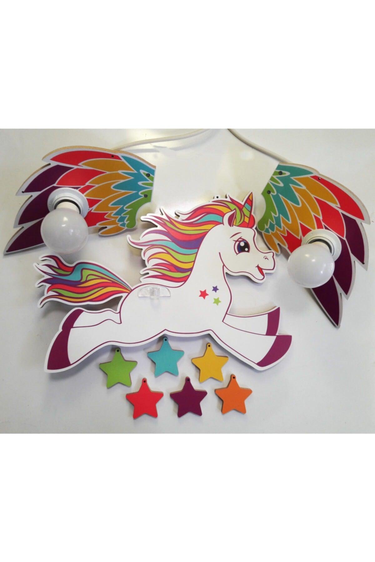 Wooden Unicorn 2 Children's Room Lighting - Swordslife