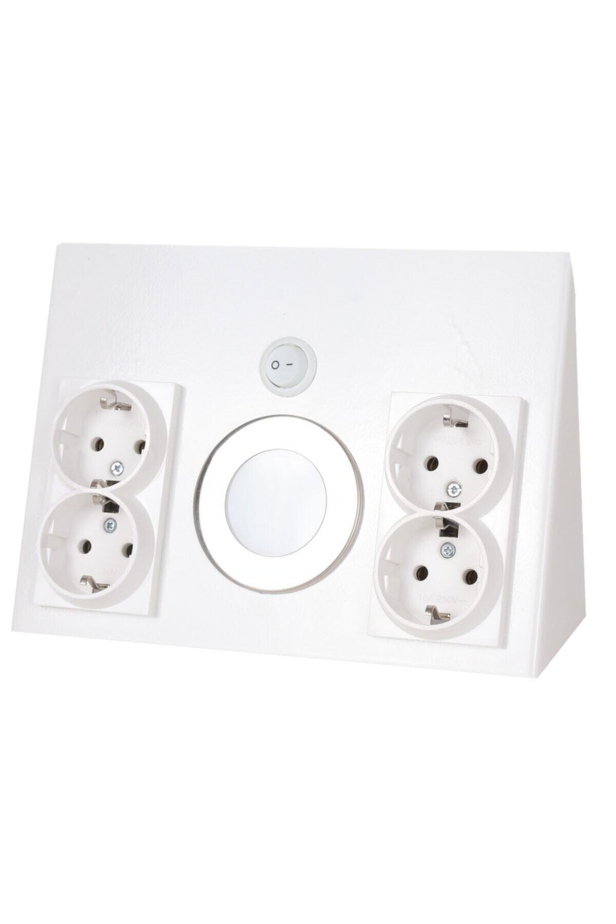 Under Counter Socket White Body White 4 Socket