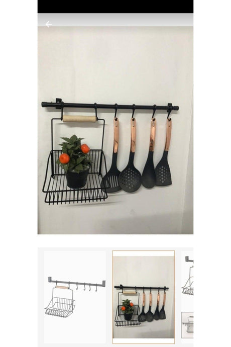 Multi-Purpose Kitchen Bathroom With Wrought Iron Basket