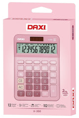 X-200 Pink Calculator 18x13 cm New Model