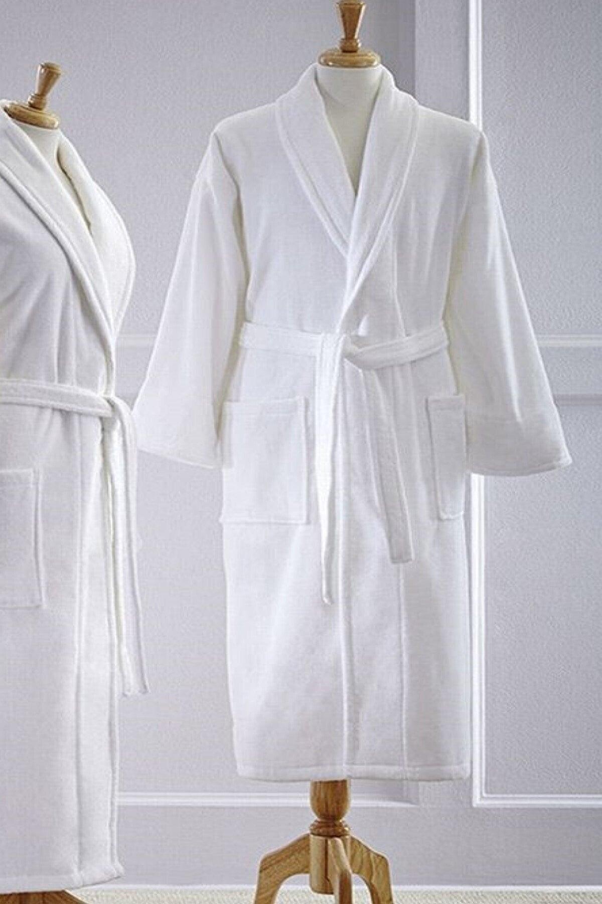 Xxl ( 2xl ) White Bathrobe - Swordslife