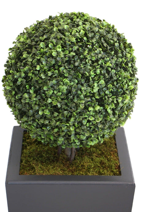 Artificial Big Boxwood Ball 100cm (With Decorative Wooden Pot) - Swordslife