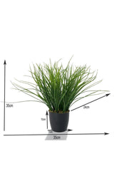 Artificial Flower Grass Thatch Artificial Plant Black Plastic Potted Decorative Ornamental Flower - Swordslife