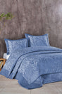 Bedspread Set Double Fiber Filled Board Velvet Spring Blue - Swordslife