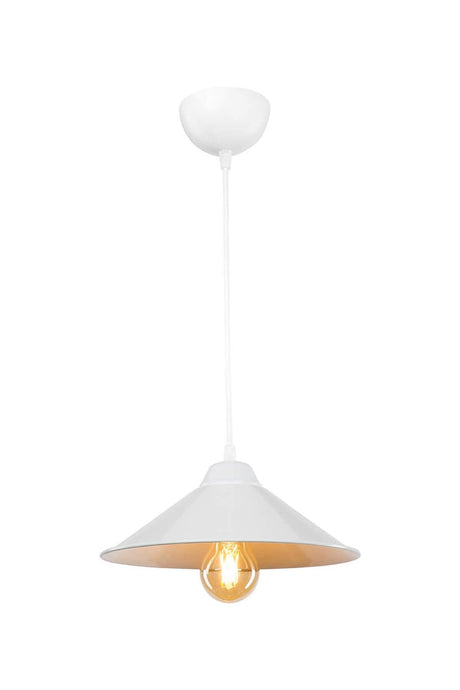 Maya Single Pendant Lamp White - Swordslife