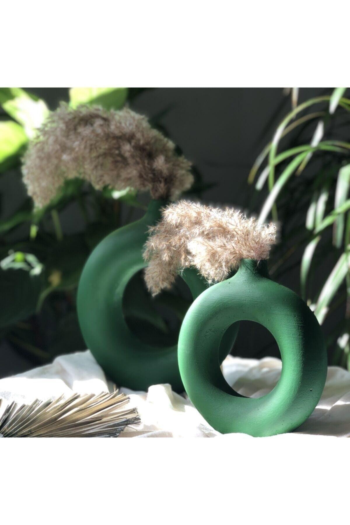 Green Ring Vase Set of 2 - Swordslife