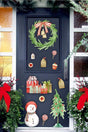 Christmas Door Decoration Sticker, Christmas Decoration Glass Wall Door Sticker Set - Swordslife