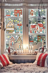 Christmas Snowy City New Year Kids Baby Room Sticker Set - Swordslife