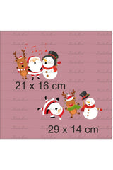 Christmas Sticker Snowman With Music And New Year Kids Room Sticker Set - Swordslife