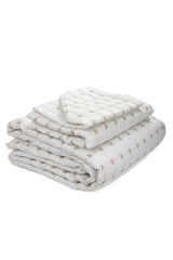 Yıldız Double Quilted Bedspread Cream - Swordslife