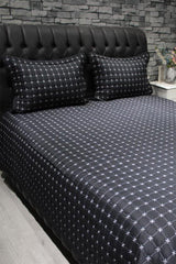 Yıldız Double Quilted Bedspread Black - Swordslife