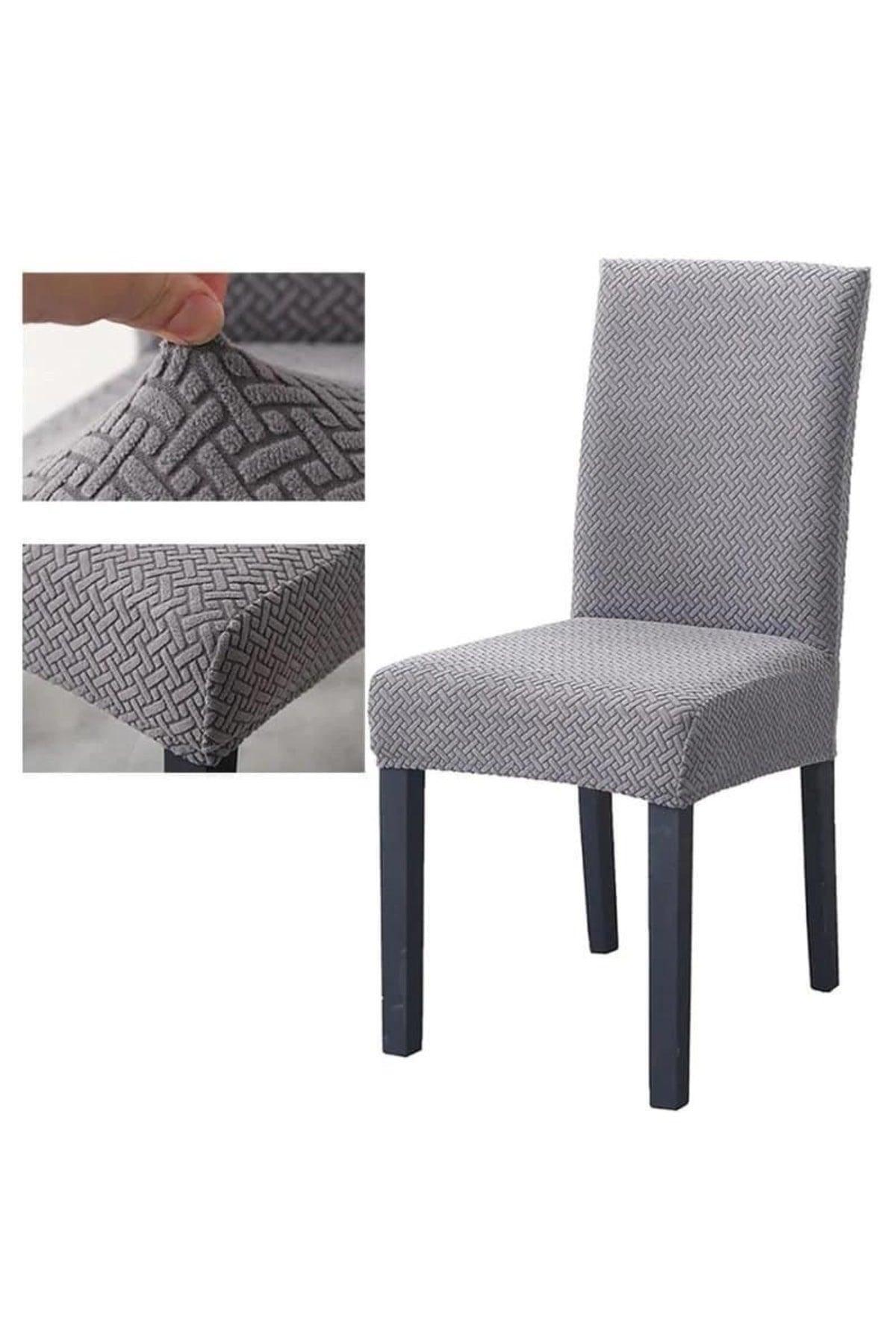 High Quality Chair Cover Set Chair Cover . (6PCS) Gray - Swordslife