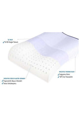 High Orthopedic Neck Support Pillow High Orthopedic Pillow 55x40x13/11 cm White - Swordslife