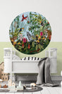 Round Circle Safari Wall Sticker - Swordslife