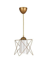 Zigzag Single Tumbled Mica Suspension Chandelier - Swordslife